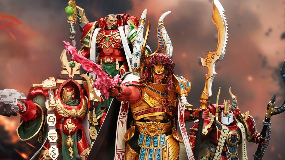 JOYTOY Warhammer Thousand sons Magnus the Red Primarch of the XVth