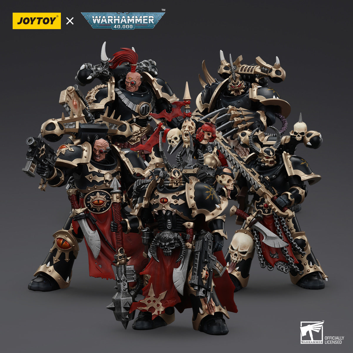 warhammer メタルフィギュア　24体セット　まとめ JoyToy-Warhammer-40K-Chaos-