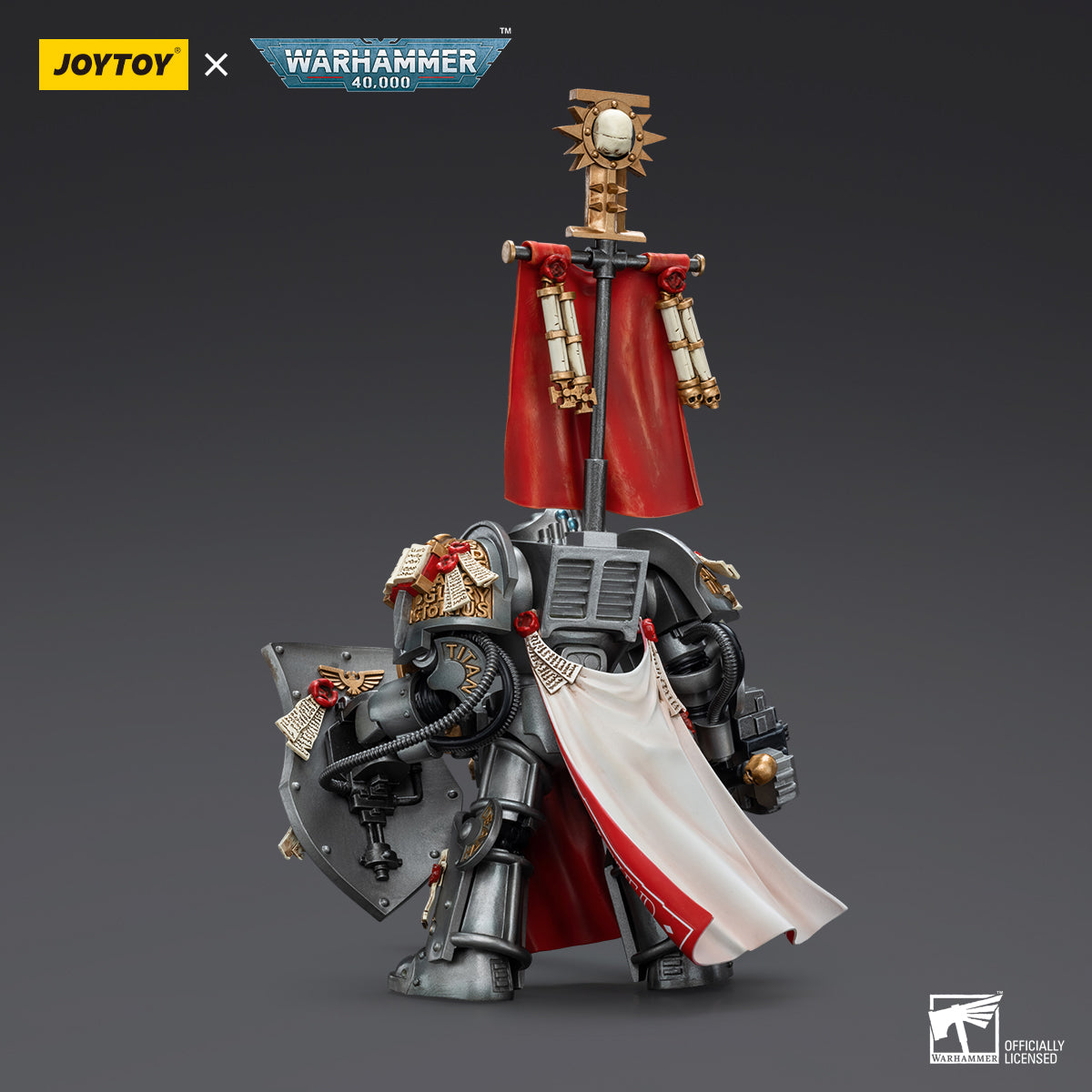 JOYTOY Warhammer 40K 1/18 Action Figure Templari Neri Primaris Sword Brethren Alberic Modello da collezione