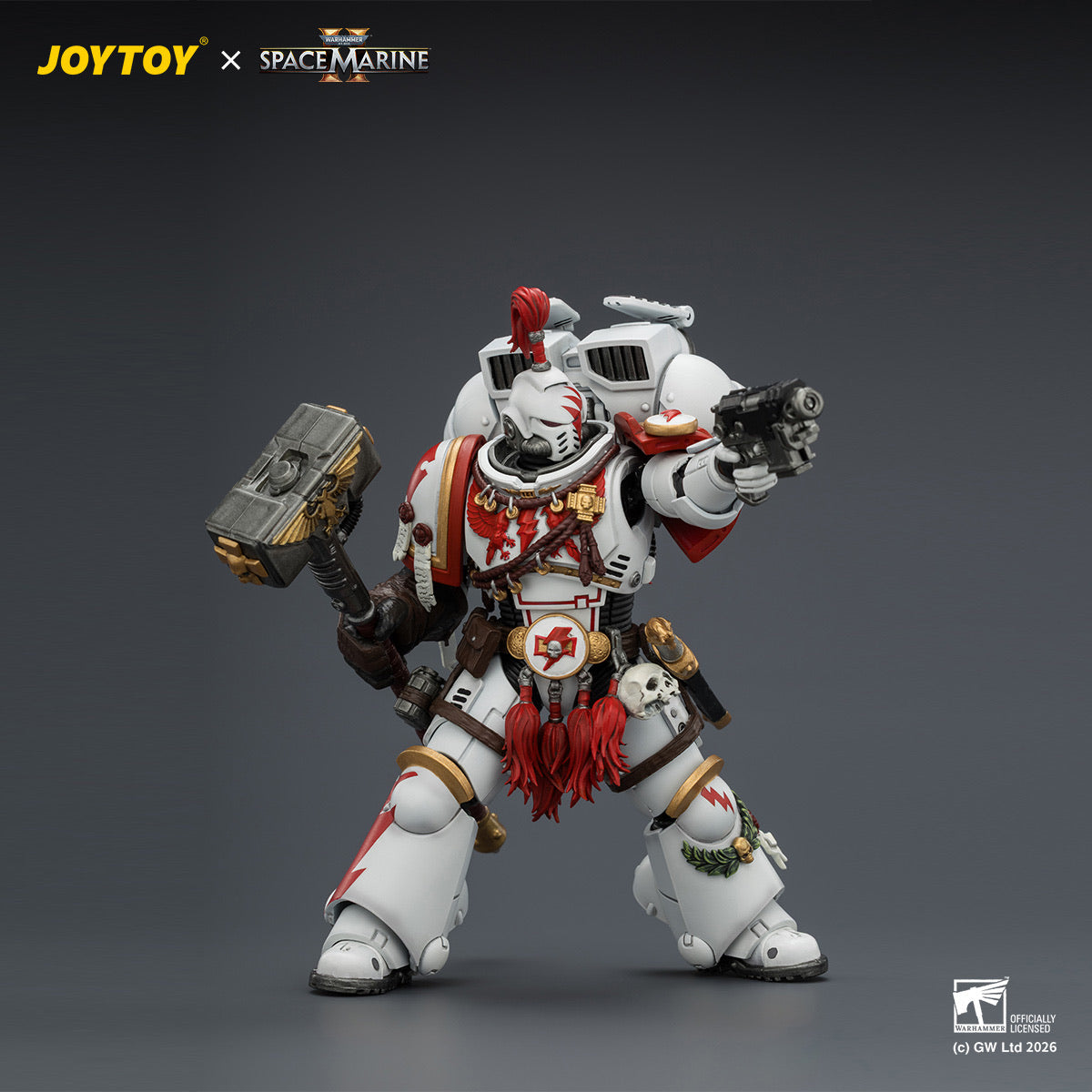 JOYTOY White Scars Assault Intercessor Champion 1:18 Figure