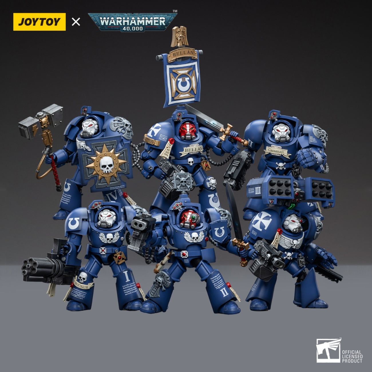 JOYTOY 1/18 Action Figure Warhammer 40.000 Ultramarines Terminator Capitano Severus Agemman 4.8 pollici Pre-Ordine Modello Mobile Figurine da Collezione JOYTOY 1/18 Action Figure Warhammer 40.000 Ultramarines Terminator Capitano Severus Agemman 4.8 pollici Pre-Ordine Modello Mobile Figurine da Collezione