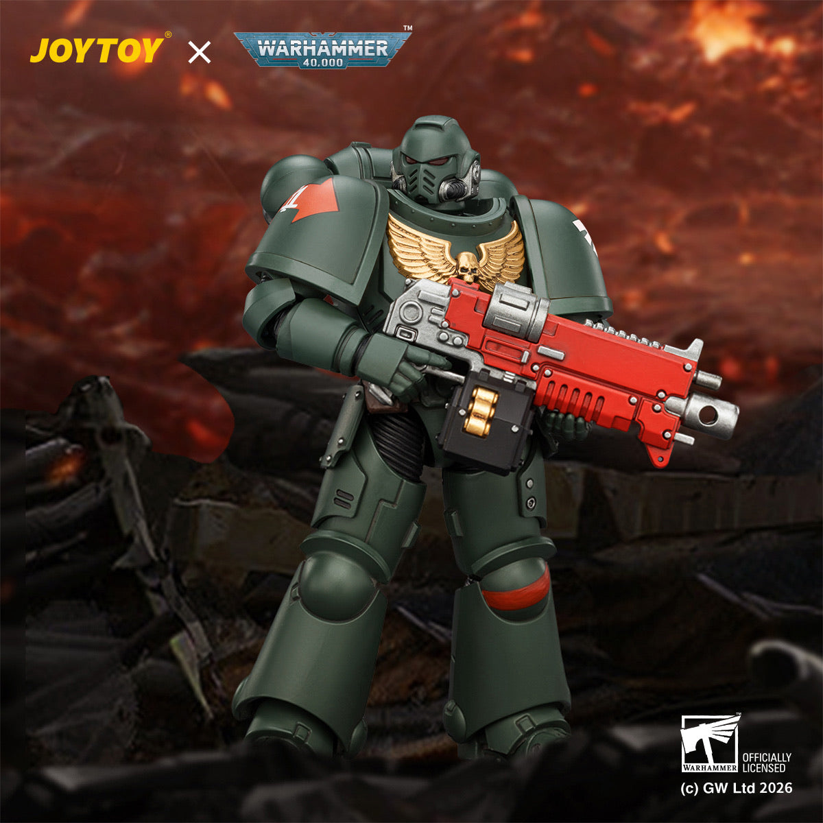 JoyToy Warhammer 40K Dark Angels Intercessor 1:18 Scale | David Toys