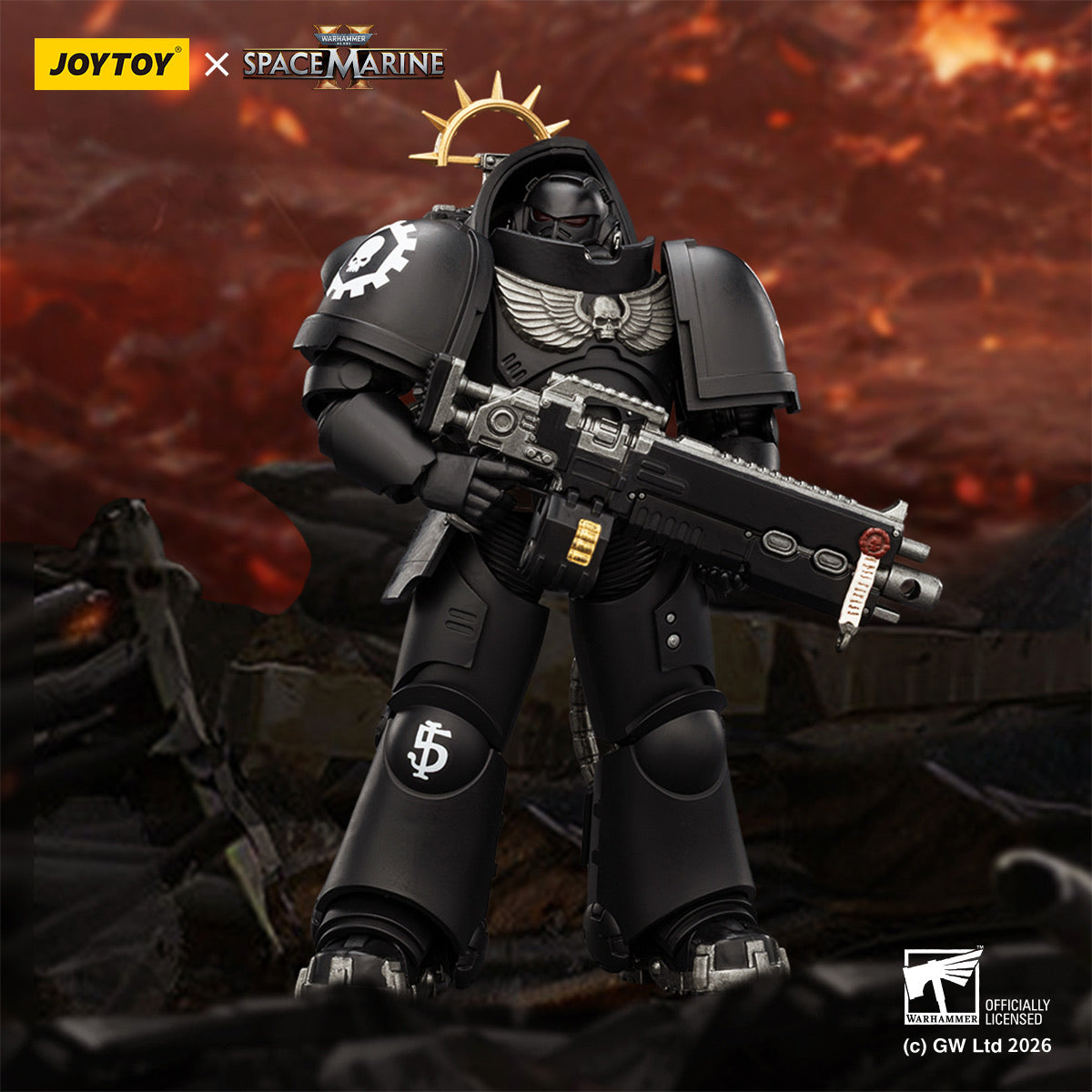 JoyToy Iron Hands Heavy Intercessor | Warhammer Space Marine 2