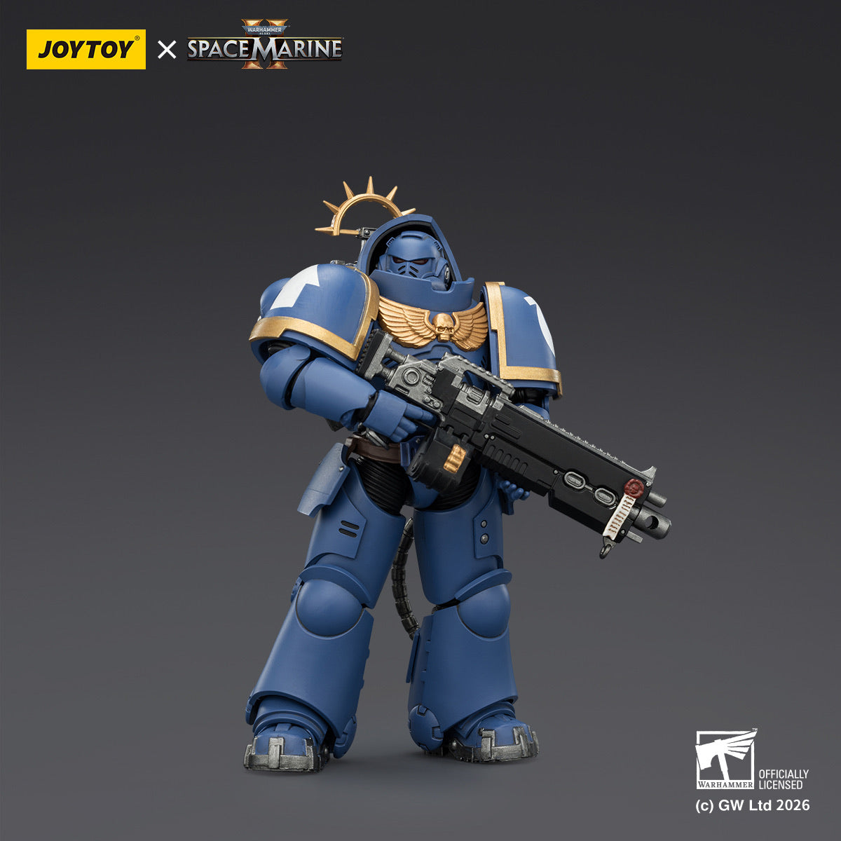 JoyToy Warhammer Space Marine 2 Ultramarines Heavy Intercessor – David Toys