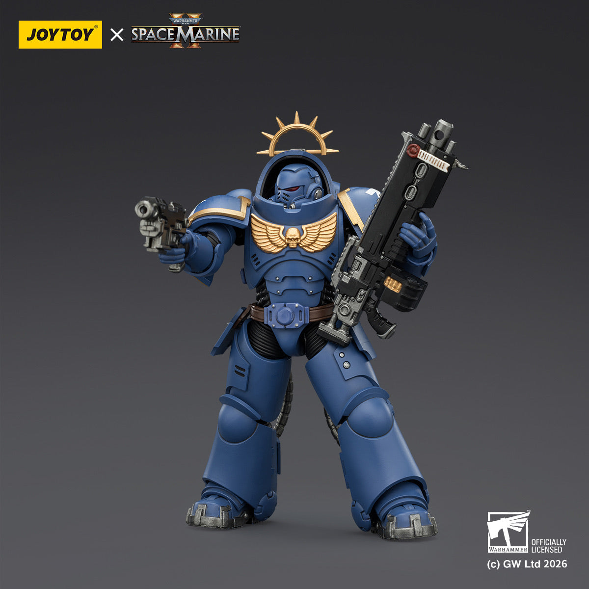 JoyToy Warhammer Space Marine 2 Ultramarines Heavy Intercessor – David Toys