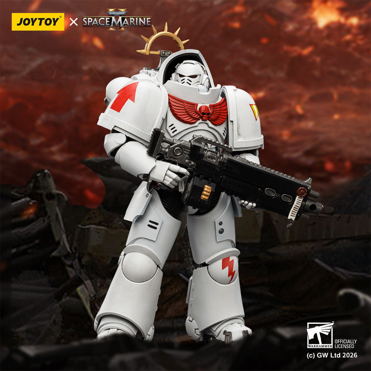 JoyToy White Scars Heavy Intercessor | Warhammer Space Marine 2