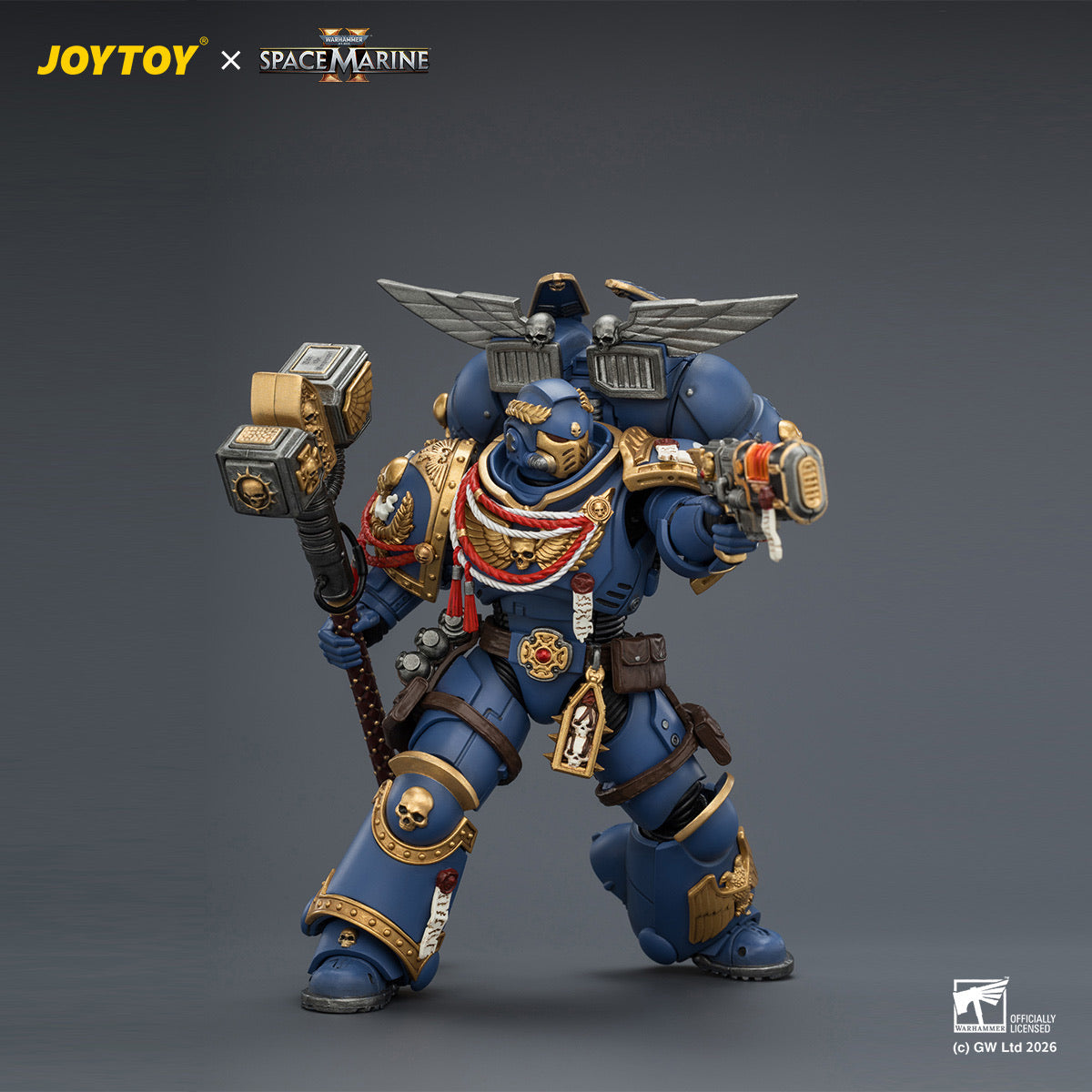 JOYTOY Ultramarines Assault Intercessor 1:18 Figure – Space Marine