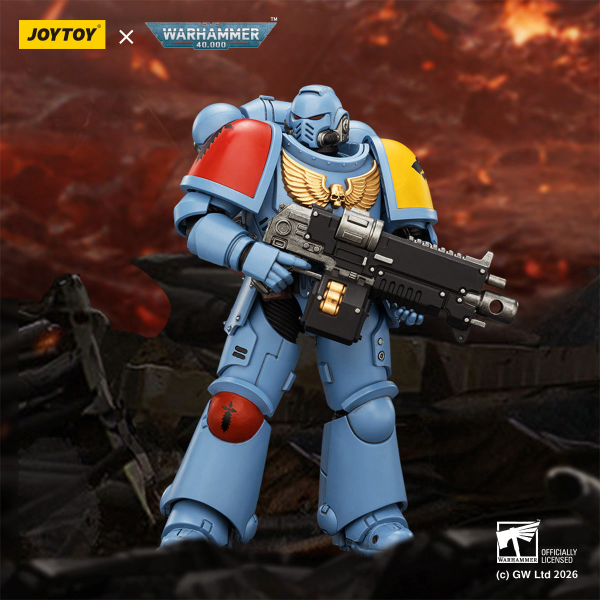 その他 Warhammer 40,000 JoyToy Warhammer 40K Space Wolves Intercessor 1:18 Scale | David Toys