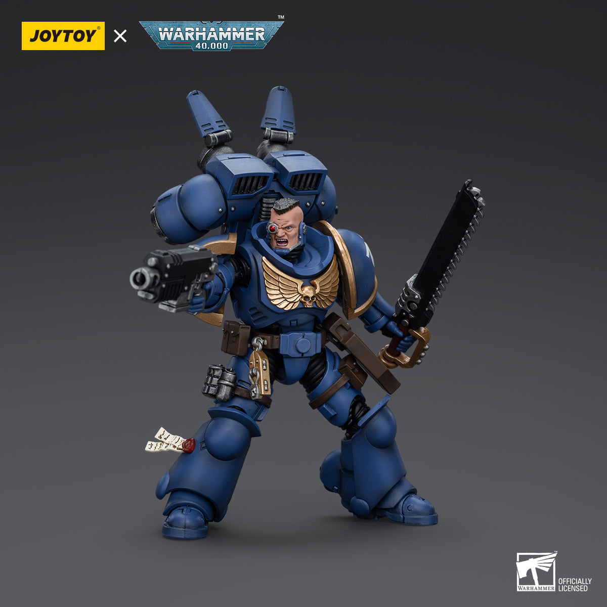 JOYTOY 1/18 Figura d'azione Warhammer 40,000, Ultramarines Intercessors, 13cm Articolazioni mobili Modello di Personaggio, 15 anni e più JOYTOY 1/18 Figura d'azione Warhammer 40,000, Ultramarines Intercessors, 13cm Articolazioni mobili Modello di Personaggio, 15 anni e più