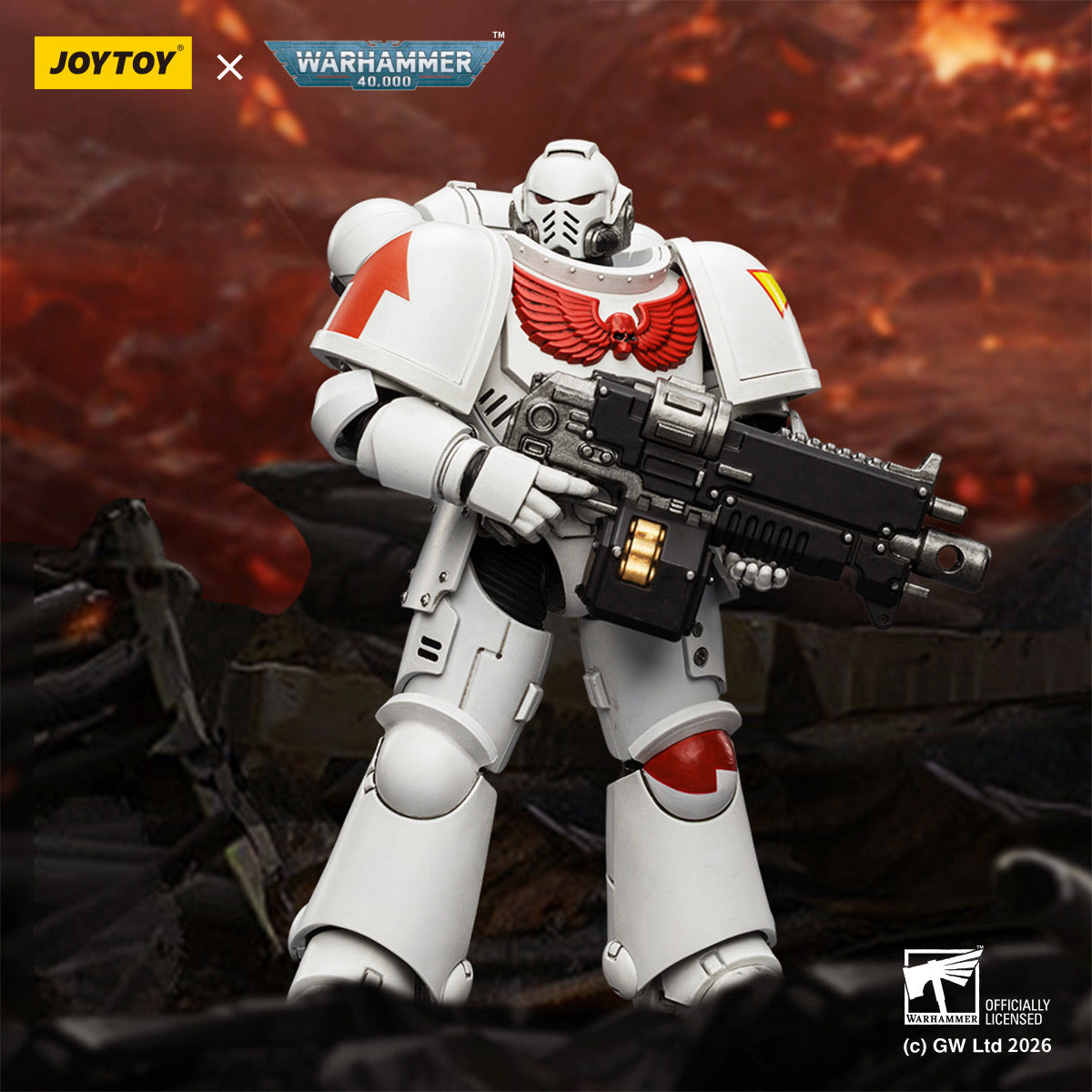Warhammer 40000 White Scars バンドル取引 JoyToy Warhammer 40K White Scars Intercessor 1:18 Scale | David Toys