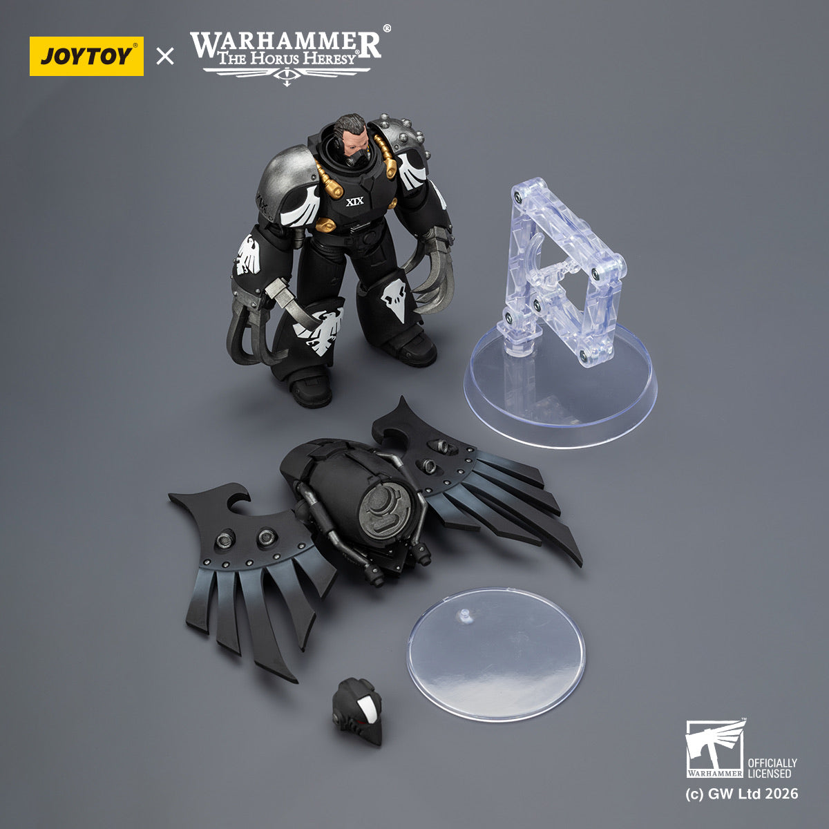 JOYTOY WARHAMMERレイヴンガード 第九軍団 3点セット JoyToy Raven Guard Dark Fury Chooser of the Slain 1:18 Figure