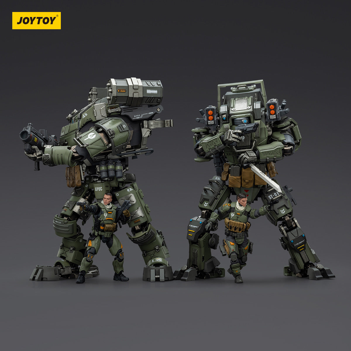 JOYTOY 1/25 APOC Series Bedrock and Storm Tempestus Mecha and