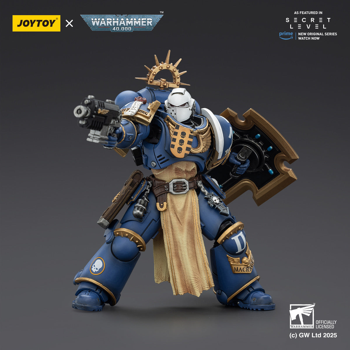 新品未開封　Joytoy Warhammer 40K フィギュア JoyToy - Warhammer 40K - Grey Knights: Strike Squad Justicar 1/18