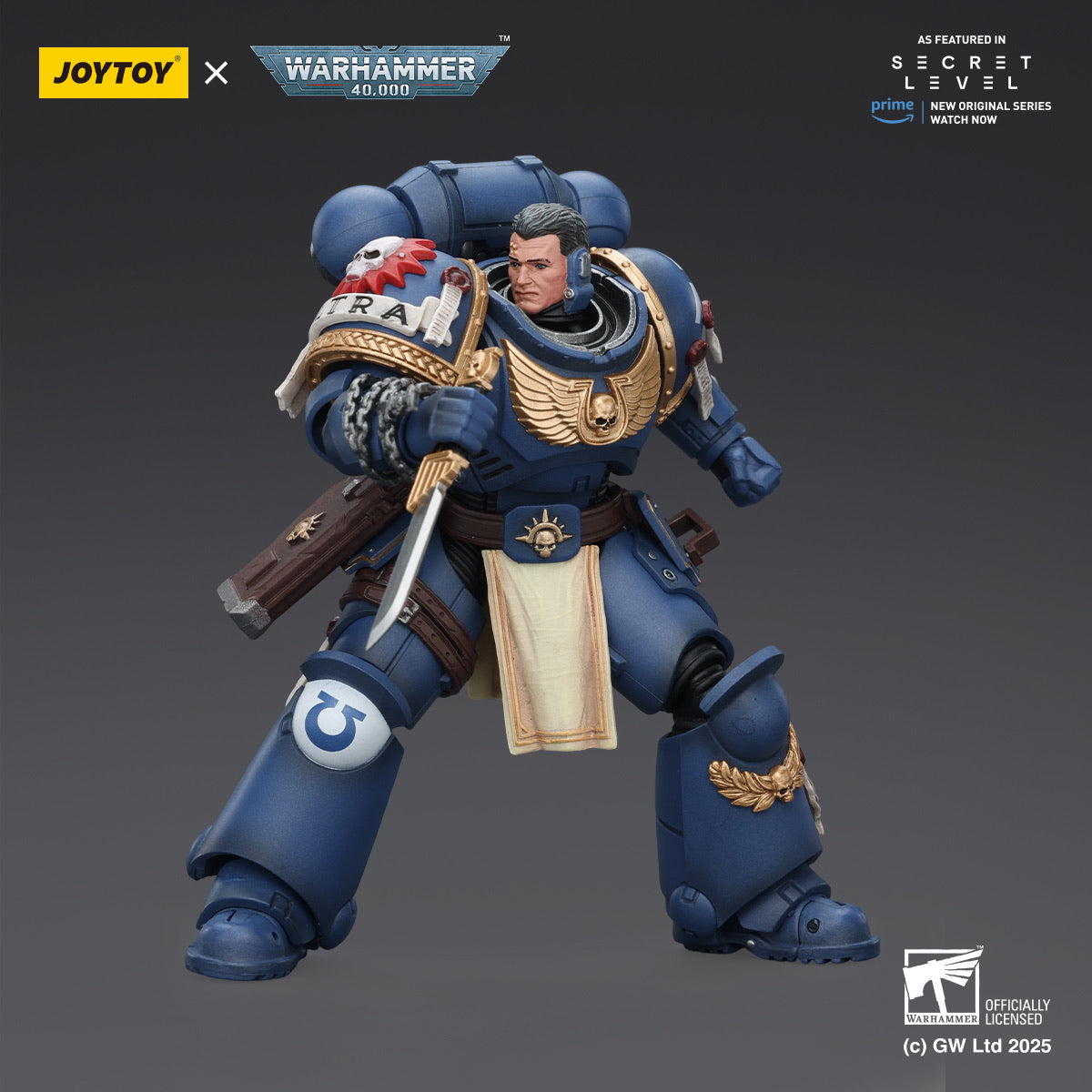 お得セット JOYTOY WARHAMMER アルトラマリーンズ JoyToy Secret Level Ultramarines Squad 1:18 Figures + LED