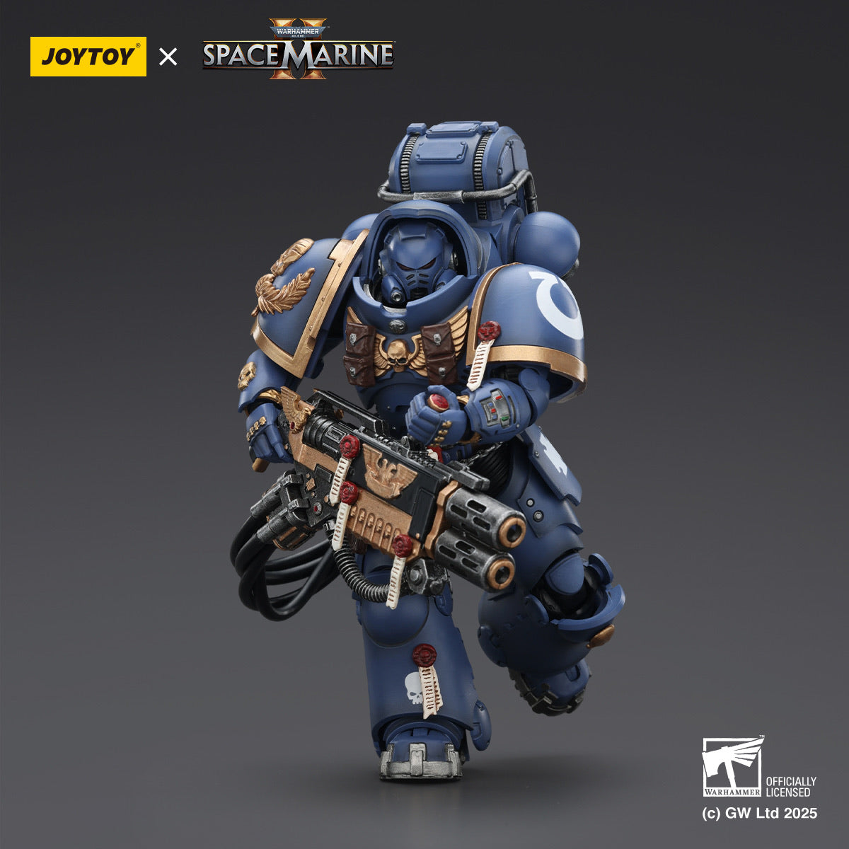 お得セット JOYTOY WARHAMMER アルトラマリーンズ JoyToy Space Marine 2 Ultramarines Squad Figures + LED | Warhammer