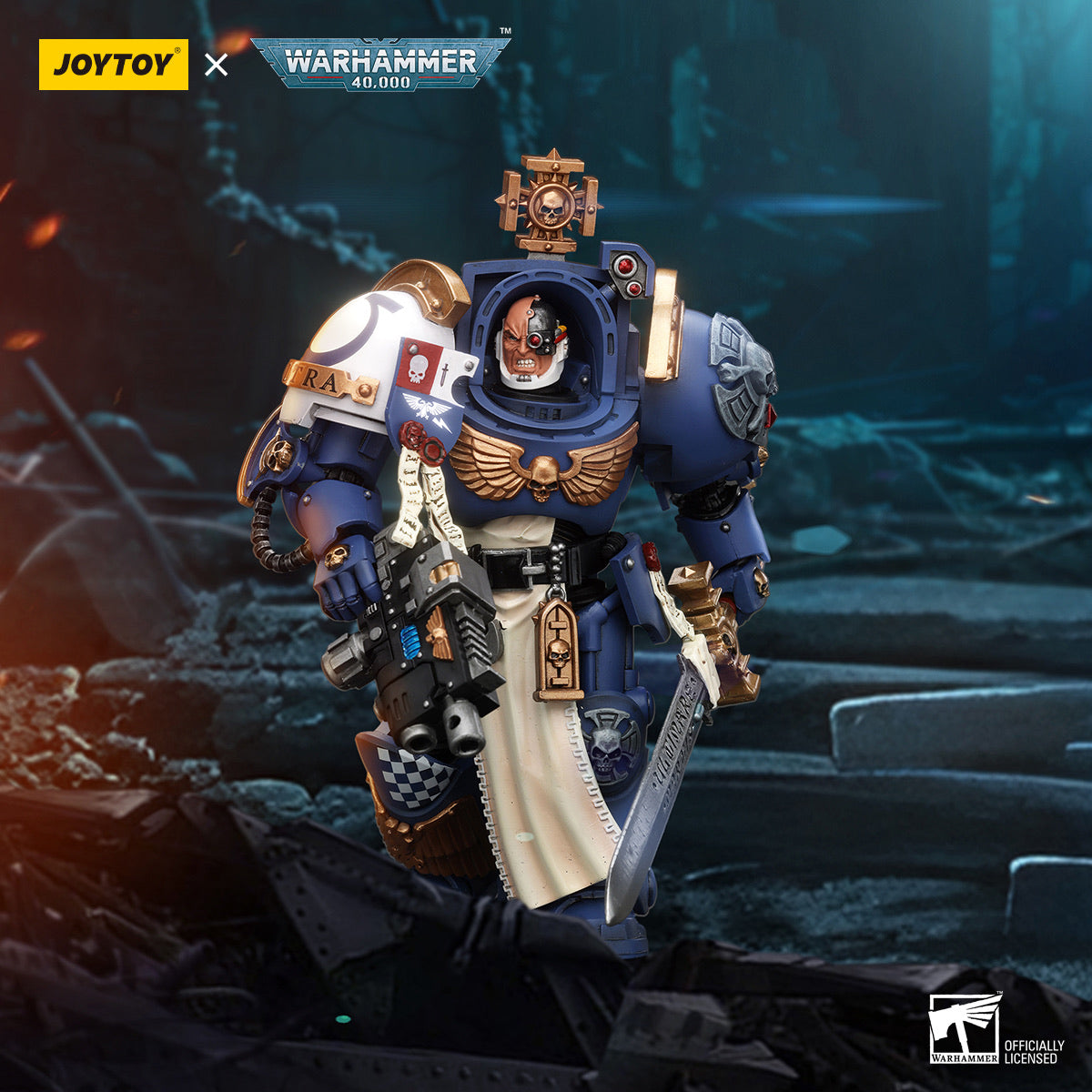 JoyToy Ultramarines Captain in Terminator Armour | 1:18 Warhammer 40K ...