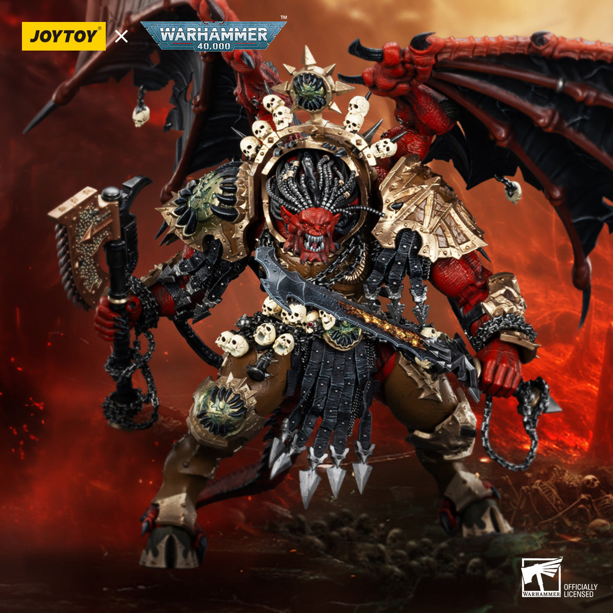 JoyToy Warhammer 40K World Eaters Angron, Daemon Primarch of Khorne ...