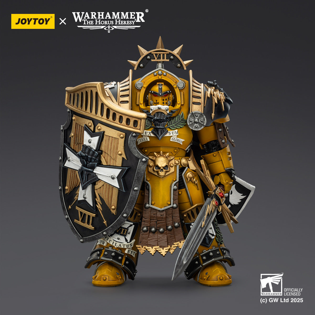 1/18 JOYTOY Action Figure Warhammer The Horus Heresy Imperial Fists Le Praetor With Power Sword And Fafnir Rann 1/18 JOYTOY Action Figure Warhammer The Horus Heresy Imperial Fists Le Praetor With Power Sword And Fafnir Rann