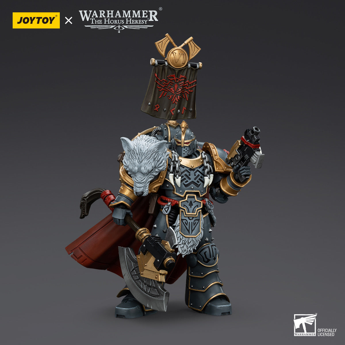 JOYTOY 1/18 Figuras De Acción Warhammer The Horus Hery Space Wolv Legion Praetor Con Hacha Electrica Y Escudo De Combate Modelo De Anime JOYTOY 1/18 Figuras De Acción Warhammer The Horus Hery Space Wolv Legion Praetor Con Hacha Electrica Y Escudo De Combate Modelo De Anime