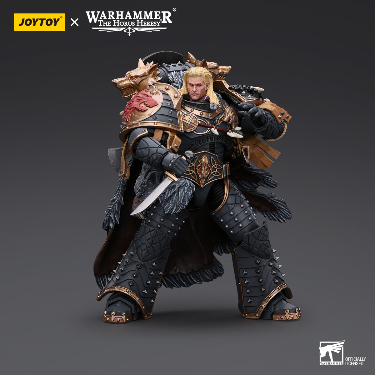 JOYTOY 1/18 Action Figure Warhammer 40k Space Wolves Leman Russ Primarca della VIth Legion, 17,8 cm Modello da Collezione Regali JOYTOY 1/18 Action Figure Warhammer 40k Space Wolves Leman Russ Primarca della VIth Legion, 17,8 cm Modello da Collezione Regali