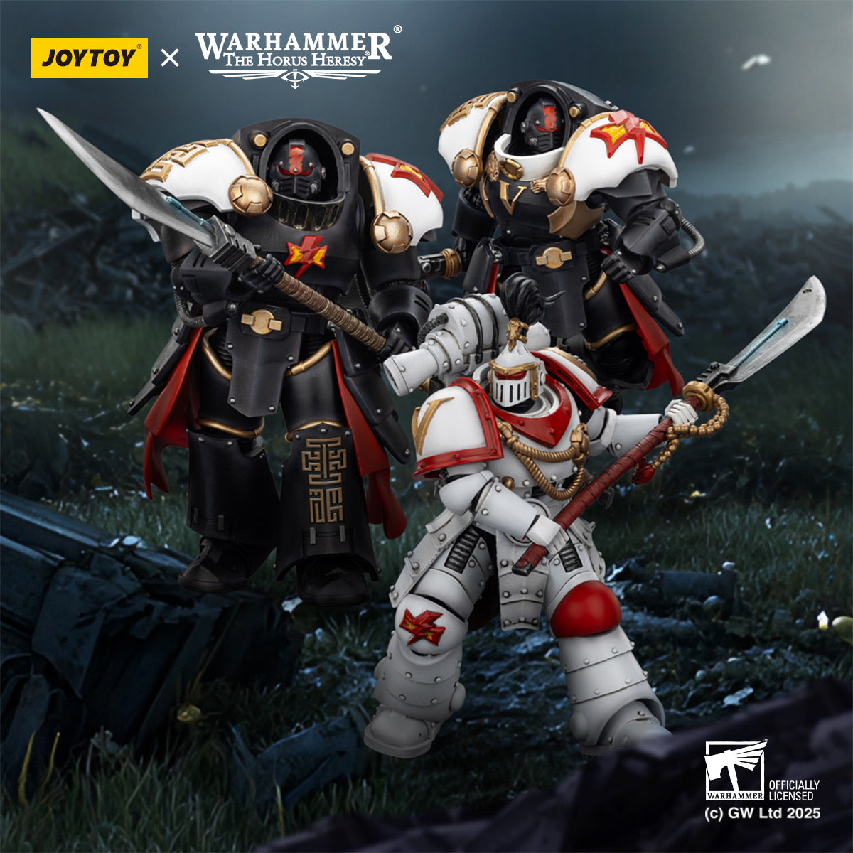 JoyToy Warhammer 40K White Scars Legion Praetor and Ebon Keshig Termin ...