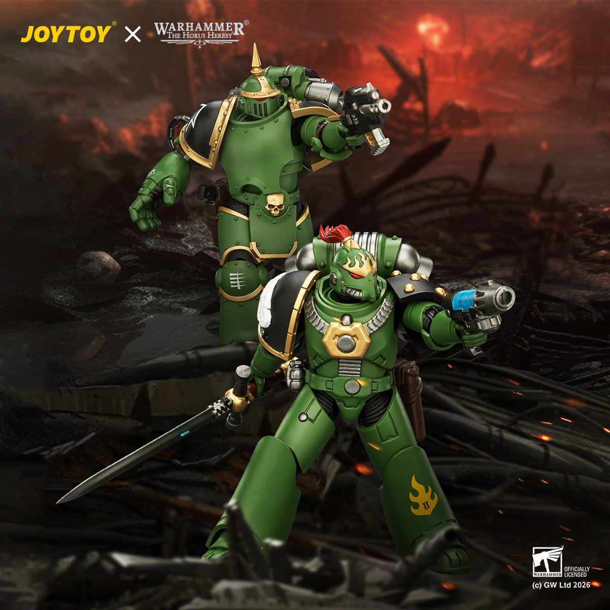 JoyToy Warhammer Salamanders MKIII & MKVI Tactical Legionary 1:18
