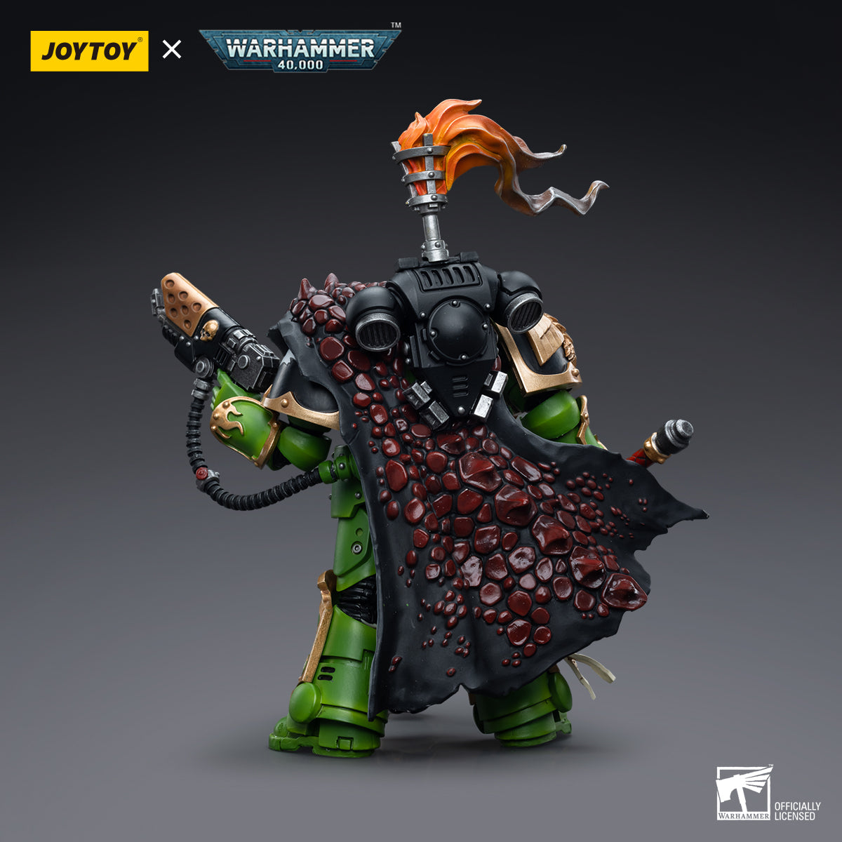 Action Figure JOYTOY Warhammer 40.000 Salamandre Capitano Adrax Agatone, Scala 1/18, 12,6 Cm, Da Collezione