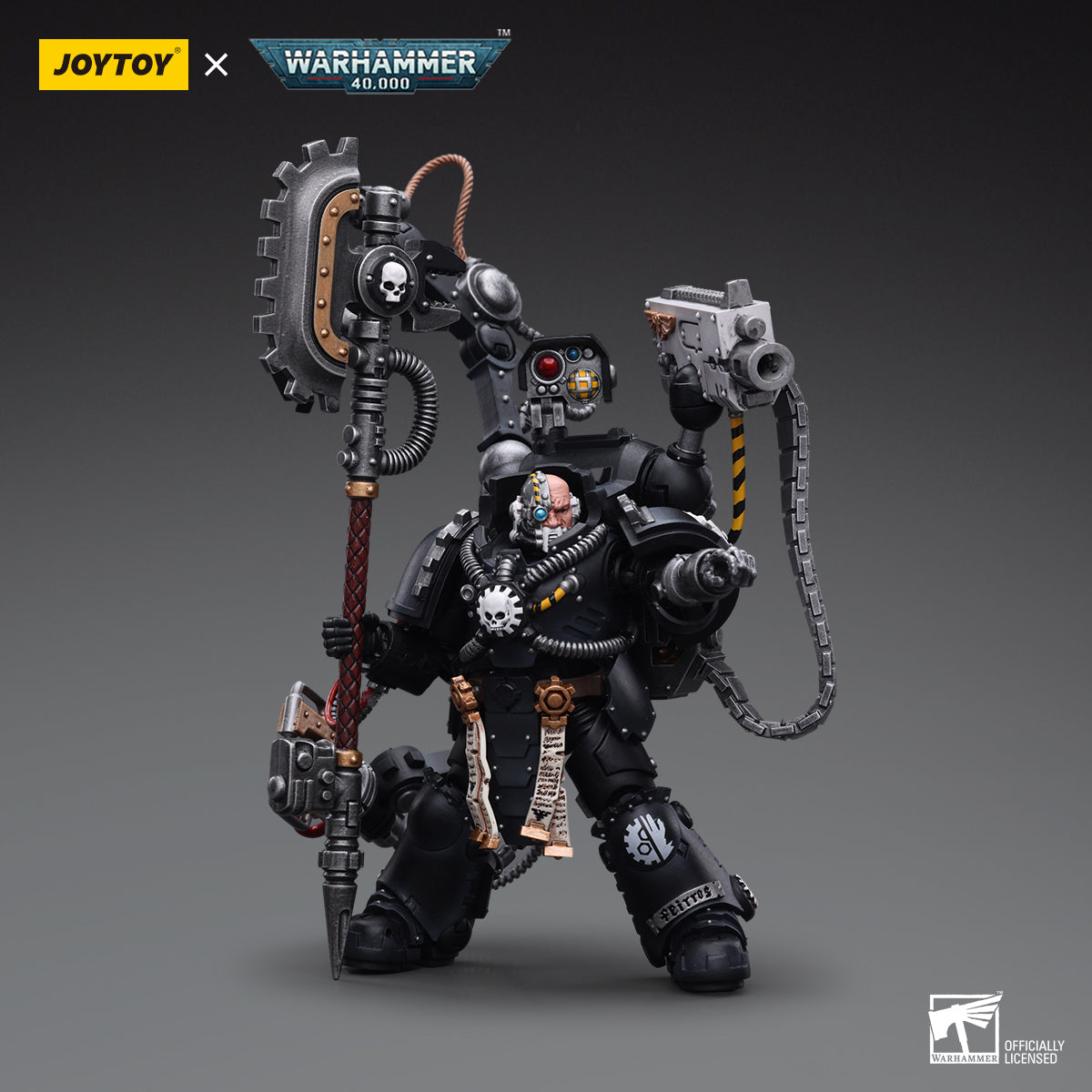 JoyToy 1/18 Warhammer 40K Iron Hands lron Father Feirros – David Toys