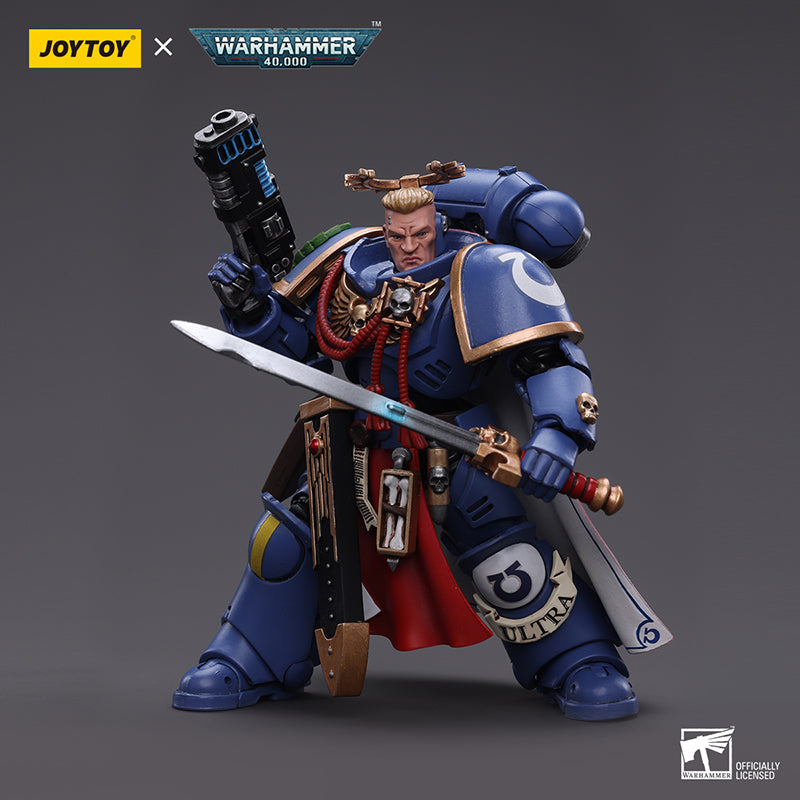 JoyToy 1 18 Warhammer 40K Ultramarine Primaris Capit n Con Espada De P JoyToy 1 18 Warhammer 40K Ultramarine Primaris Capit n Con Espada De P