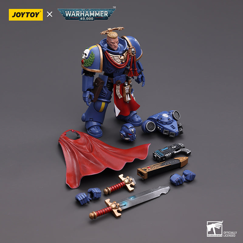 JoyToy 1 18 Warhammer 40K Ultramarine Primaris Capit n Con Espada De P 