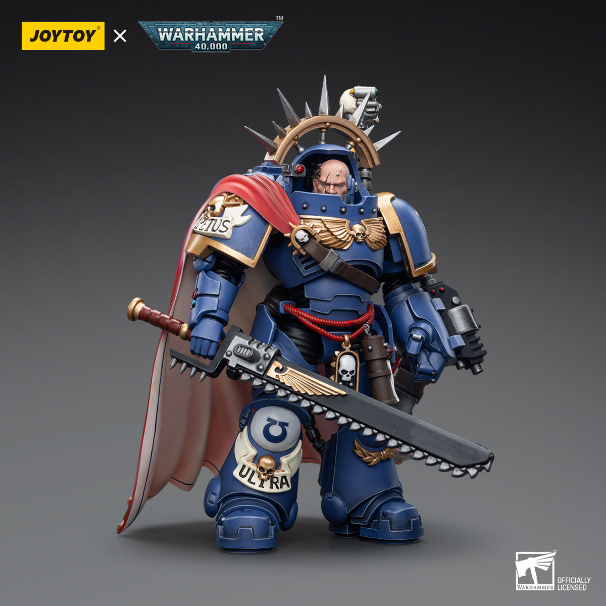 JoyToy Warhammer 40K Ultramarines Captain in Gravis Armour – David Toys