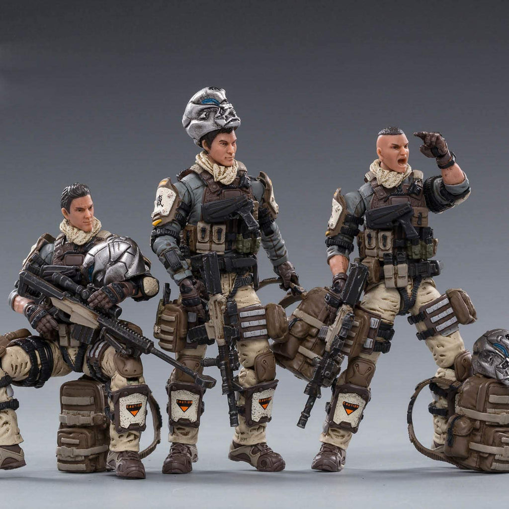 JoyToy 1/18 Action Figures 4-Inch Hell Skull Paratrooper Squad