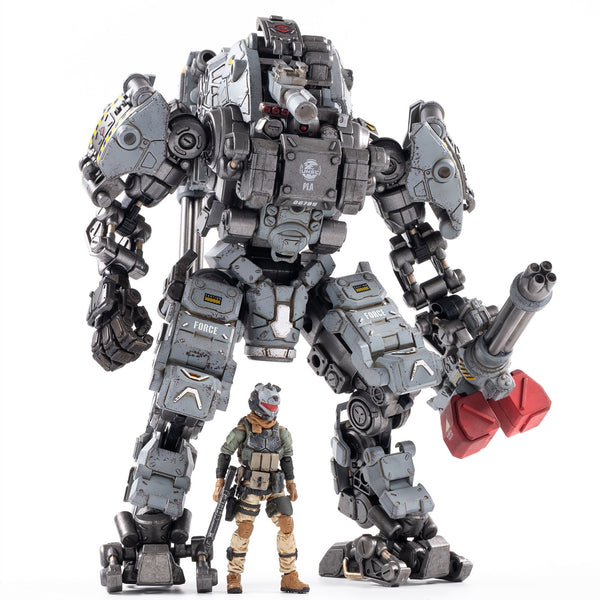 JoyToy 1/25 Action Figures Steel Bone H05 Heavy Firepower Mecha(Gray)
