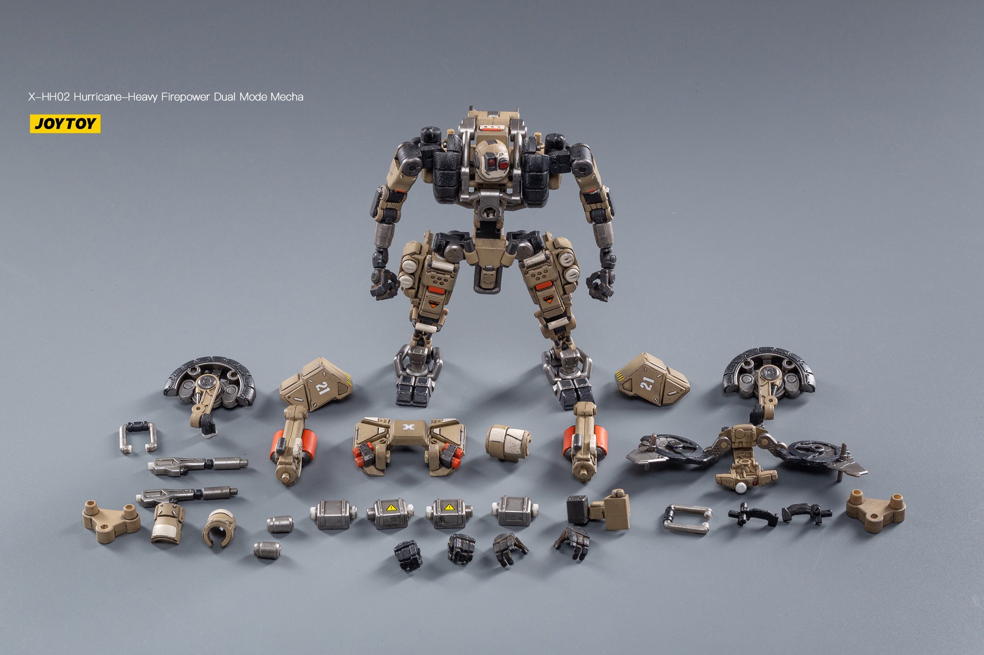 JOYTOY 1/18 X-HH02 Hurricane-Heavy Firepower Dual Mode Mecha (Sand
