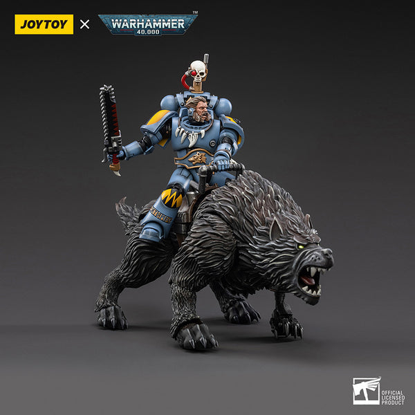 JoyToy 1/18 Warhammer 40K Space Wolves Thunderwolf Caballería Frode