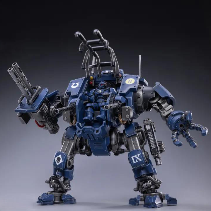 JOYTOY Warhammer 30.000 - Action figure Mecha 1/18, Horus Heresy Figli di Horus Leviatano Dreadnought con esercitazioni d'assedio 28,6 cm, modello da collezione Mech